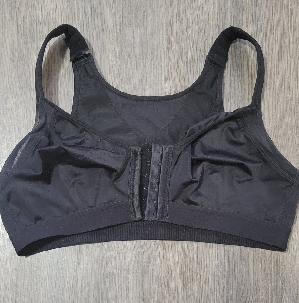 Black Front Closure Bra